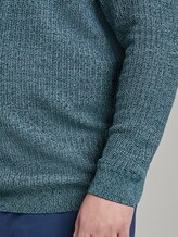 Strukturierter Strickpullover - Männer - green white structure Strukturierter Strickpullover - Männer - green white structure - 9 - Men Plus