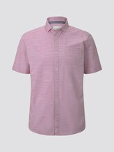 Fein strukturiertes Kurzarmhemd mit Haifischkragen - Männer - pale pink white structure Fein strukturiertes Kurzarmhemd mit Haifischkragen - Männer - pale pink white structure - 7 - TOM TAILOR