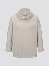 Weiches Sweatshirt mit Rollkragen - Frauen - Light Stone Grey Melange Weiches Sweatshirt mit Rollkragen - Frauen - Light Stone Grey Melange - 7 - TOM TAILOR