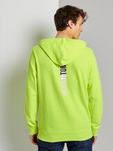 Hoodie mit Schrift-Print - Männer - neon green Hoodie mit Schrift-Print - Männer - neon green - 2 - TOM TAILOR Denim