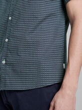 Gemustertes Kurzarmhemd mit Brusttasche - Männer - navy green minimal design Gemustertes Kurzarmhemd mit Brusttasche - Männer - navy green minimal design - 10 - TOM TAILOR