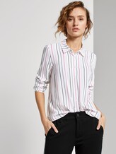 Gemusterte Hemdbluse - Frauen - colored vertical stripe white Gemusterte Hemdbluse - Frauen - colored vertical stripe white - 5 - TOM TAILOR Denim