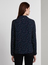 Gemusterte Hemdbluse - Frauen - navy multicolor dots Gemusterte Hemdbluse - Frauen - navy multicolor dots - 2 - TOM TAILOR Denim