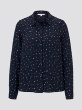 Gemusterte Hemdbluse - Frauen - navy multicolor dots Gemusterte Hemdbluse - Frauen - navy multicolor dots - 7 - TOM TAILOR Denim