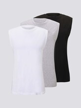 Tanktops im Dreierpack - Männer - Light Stone Grey Melange Tanktops im Dreierpack - Männer - Light Stone Grey Melange - 7 - TOM TAILOR Denim