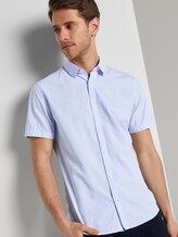 Kurzarmhemd mit Strukturmuster - Männer - light blue stripe white dobby Kurzarmhemd mit Strukturmuster - Männer - light blue stripe white dobby - 5 - TOM TAILOR