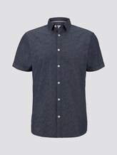 Kurzarmhemd mit Strukturmuster - Männer - navy stripe with dobby Kurzarmhemd mit Strukturmuster - Männer - navy stripe with dobby - 7 - TOM TAILOR