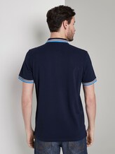 Poloshirt mit Kontrastblende - Männer - Black Iris Blue Poloshirt mit Kontrastblende - Männer - Black Iris Blue - 2 - TOM TAILOR