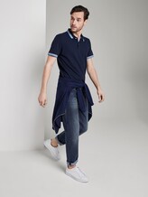 Poloshirt mit Kontrastblende - Männer - Black Iris Blue Poloshirt mit Kontrastblende - Männer - Black Iris Blue - 3 - TOM TAILOR