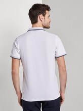 Poloshirt mit Kontrastblende - Männer - White Poloshirt mit Kontrastblende - Männer - White - 2 - TOM TAILOR