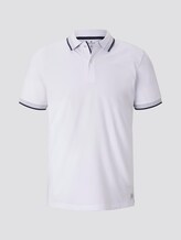 Poloshirt mit Kontrastblende - Männer - White Poloshirt mit Kontrastblende - Männer - White - 7 - TOM TAILOR