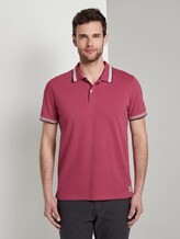Poloshirt mit Kontrastblende - Männer - wine rose pink Poloshirt mit Kontrastblende - Männer - wine rose pink - 1 - TOM TAILOR