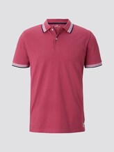 Poloshirt mit Kontrastblende - Männer - wine rose pink Poloshirt mit Kontrastblende - Männer - wine rose pink - 7 - TOM TAILOR