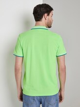 Poloshirt mit Kontrastblende - Männer - neon gecko green Poloshirt mit Kontrastblende - Männer - neon gecko green - 2 - TOM TAILOR