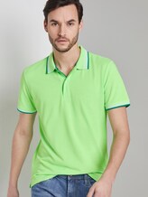 Poloshirt mit Kontrastblende - Männer - neon gecko green Poloshirt mit Kontrastblende - Männer - neon gecko green - 5 - TOM TAILOR