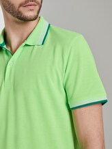 Poloshirt mit Kontrastblende - Männer - neon gecko green Poloshirt mit Kontrastblende - Männer - neon gecko green - 9 - TOM TAILOR