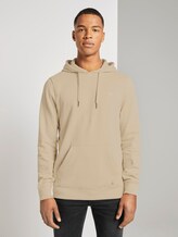 Hoodie mit dezentem Print - Männer - Fog Beige Hoodie mit dezentem Print - Männer - Fog Beige - 1 - TOM TAILOR Denim