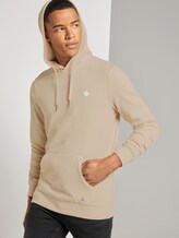 Hoodie mit dezentem Print - Männer - Fog Beige Hoodie mit dezentem Print - Männer - Fog Beige - 5 - TOM TAILOR Denim