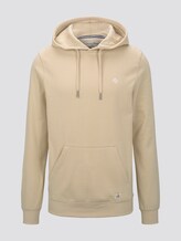 Hoodie mit dezentem Print - Männer - Fog Beige Hoodie mit dezentem Print - Männer - Fog Beige - 7 - TOM TAILOR Denim