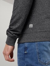 Sweatshirt mit dezentem Print - Männer - black white melange Sweatshirt mit dezentem Print - Männer - black white melange - 10 - TOM TAILOR Denim