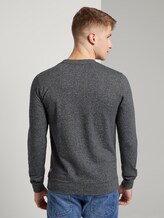 Sweatshirt mit dezentem Print - Männer - black white melange Sweatshirt mit dezentem Print - Männer - black white melange - 2 - TOM TAILOR Denim
