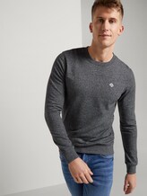 Sweatshirt mit dezentem Print - Männer - black white melange Sweatshirt mit dezentem Print - Männer - black white melange - 5 - TOM TAILOR Denim