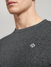 Sweatshirt mit dezentem Print - Männer - black white melange Sweatshirt mit dezentem Print - Männer - black white melange - 9 - TOM TAILOR Denim