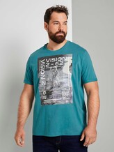 T-Shirt mit Reflekt-Print - Männer - ever green T-Shirt mit Reflekt-Print - Männer - ever green - 1 - Men Plus