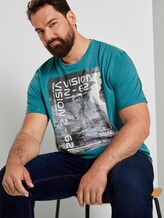 T-Shirt mit Reflekt-Print - Männer - ever green T-Shirt mit Reflekt-Print - Männer - ever green - 5 - Men Plus
