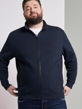 Sweatjacke mit Stehkragen - Männer - Sky Captain Blue Sweatjacke mit Stehkragen - Männer - Sky Captain Blue - 5 - Men Plus