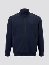 Sweatjacke mit Stehkragen - Männer - Sky Captain Blue Sweatjacke mit Stehkragen - Männer - Sky Captain Blue - 7 - Men Plus