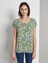 Gemustertes T-Shirt im Loose Fit - Frauen - colorful floral design Gemustertes T-Shirt im Loose Fit - Frauen - colorful floral design - 1 - TOM TAILOR