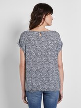 Gemustertes T-Shirt im Loose Fit - Frauen - offwhite navy floral minimal Gemustertes T-Shirt im Loose Fit - Frauen - offwhite navy floral minimal - 2 - TOM TAILOR