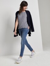 Gemustertes T-Shirt im Loose Fit - Frauen - offwhite navy floral minimal Gemustertes T-Shirt im Loose Fit - Frauen - offwhite navy floral minimal - 3 - TOM TAILOR