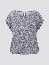 Gemustertes T-Shirt im Loose Fit - Frauen - offwhite navy floral minimal Gemustertes T-Shirt im Loose Fit - Frauen - offwhite navy floral minimal - 7 - TOM TAILOR