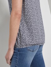 Gemustertes T-Shirt im Loose Fit - Frauen - offwhite navy floral minimal Gemustertes T-Shirt im Loose Fit - Frauen - offwhite navy floral minimal - 9 - TOM TAILOR