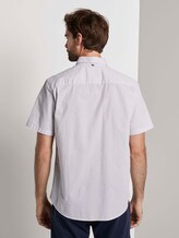 Gemustertes Hemd - Männer - white navy red minimal design Gemustertes Hemd - Männer - white navy red minimal design - 2 - TOM TAILOR