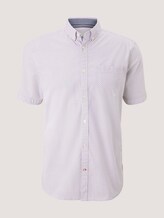 Gemustertes Hemd - Männer - white navy red minimal design Gemustertes Hemd - Männer - white navy red minimal design - 7 - TOM TAILOR