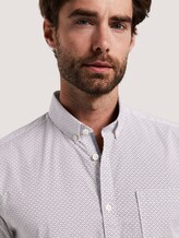 Gemustertes Hemd - Männer - white navy red minimal design Gemustertes Hemd - Männer - white navy red minimal design - 9 - TOM TAILOR