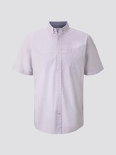 Gemustertes Hemd - Männer - white base blue minimal design Gemustertes Hemd - Männer - white base blue minimal design - 7 - TOM TAILOR