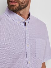 Gemustertes Hemd - Männer - white base blue minimal design Gemustertes Hemd - Männer - white base blue minimal design - 9 - TOM TAILOR