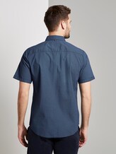 Gemustertes Hemd - Männer - navy blue minimal design Gemustertes Hemd - Männer - navy blue minimal design - 2 - TOM TAILOR