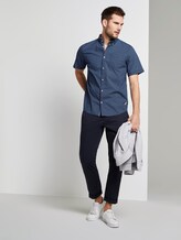 Gemustertes Hemd - Männer - navy blue minimal design Gemustertes Hemd - Männer - navy blue minimal design - 3 - TOM TAILOR
