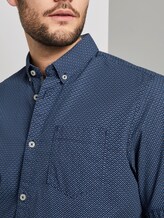 Gemustertes Hemd - Männer - navy blue minimal design Gemustertes Hemd - Männer - navy blue minimal design - 9 - TOM TAILOR