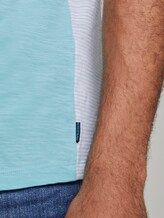 Top in a colour block art design - Men - soft sky blue yarn dye stripe Top in a colour block art design - Men - soft sky blue yarn dye stripe - 10 - TOM TAILOR Denim