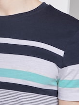 Striped T-shirt - Men - Agate Stone Blue Striped T-shirt - Men - Agate Stone Blue - 9 - TOM TAILOR Denim