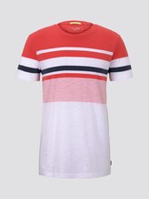 Gestreiftes T-Shirt - Männer - Plain Red Gestreiftes T-Shirt - Männer - Plain Red - 7 - TOM TAILOR Denim