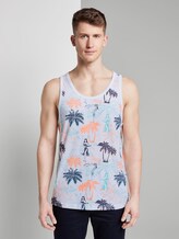 Top with a palm tree print - Men - soft blue hula palm print Top with a palm tree print - Men - soft blue hula palm print - 1 - TOM TAILOR Denim
