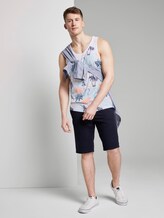Top with a palm tree print - Men - soft blue hula palm print Top with a palm tree print - Men - soft blue hula palm print - 3 - TOM TAILOR Denim