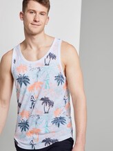 Top with a palm tree print - Men - soft blue hula palm print Top with a palm tree print - Men - soft blue hula palm print - 5 - TOM TAILOR Denim